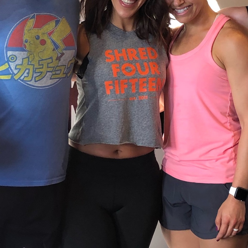shred 4/15 crop tank